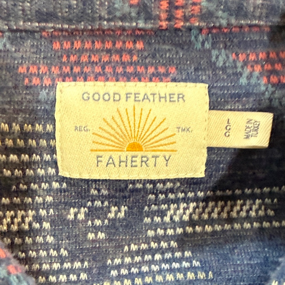Faherty Good Feather Legend Button Up Casual Shirt - image 2